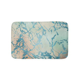Luxe marmer   Mooie geel en koraal Blauwgroen ader Badmat