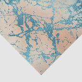 Luxe marmer | Mooie geel en koraal Blauwgroen ader Tissuepapier (Detail)