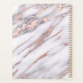 Luxe marmer Roos Gold Metallic Business Planner (Achterkant)