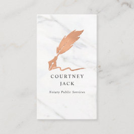 Luxe marmer Roos Gold van de universele dienst Visitekaartje