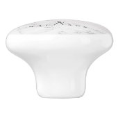 Luxe marmer, speciaal ontwerp keramische knop (Zijkant)
