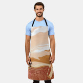 Luxe marmer texture background design. Vloeibaar m Schort (Gedragen)