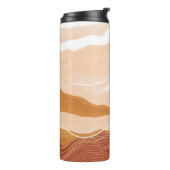 Luxe marmer texture background design. Vloeibaar m Thermosbeker (Gedraaid links)