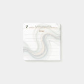 Luxe Marmer Vandaag Sagegild Modern Makelaar Plakb Post-it® Notes (Voorkant)