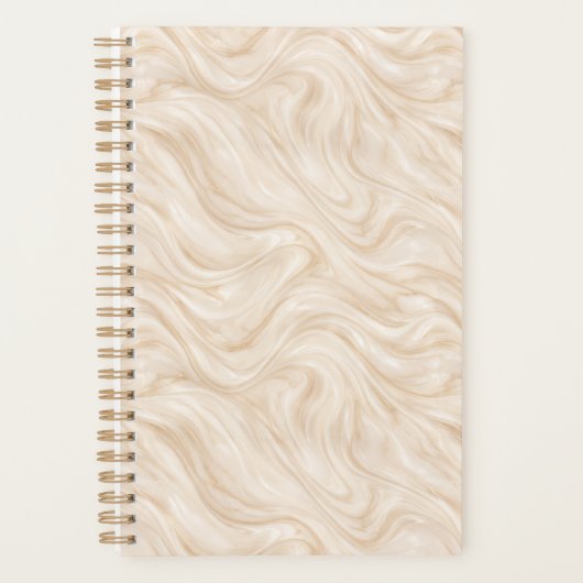 Luxe Marmer Wervelend Patroon Planner (Voorkant)