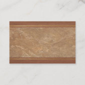 Luxe, marmer Wood Gold-design elegante plaat Visitekaartje (Achterkant)