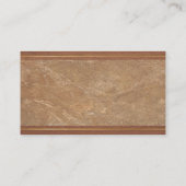Luxe, marmer Wood Gold-look elegant design Visitekaartje (Achterkant)