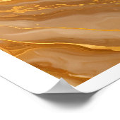 Luxe Marmeren Abstracte Wanddecoratie Poster (Hoek)