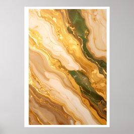 Luxe Marmeren Abstracte Wanddecoratie Poster
