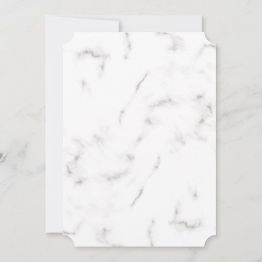 Luxe Marmeren bruiloft uitnodiging (Achterkant)