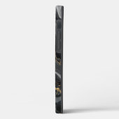 Luxe marmeren design Hoesje – Jouw naam toevoegen (Achterkant / Links)