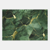 Luxe marmeren gouden effect cadeauverpakking inpakpapier vel (Voorkant 2)