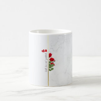 Luxe Marmeren Gouden Mok – Romantisch Dankbaar Cad