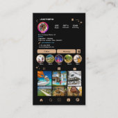 LUXE Marmeren Instagram QR-code Visitekaartje (Voorkant)
