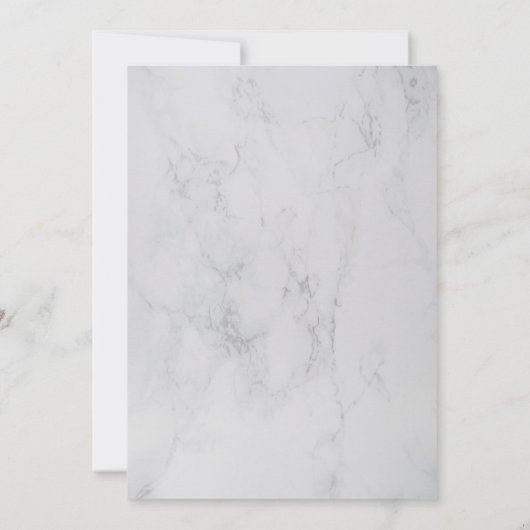 Luxe Marmeren Kerstfeest Kaart (Achterkant)