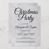 Luxe Marmeren Kerstfeest Kaart (Voorkant / Achterkant)
