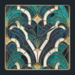 Luxe Marmeren Mozaïek Art Deco Blauw Goud & Blauwg Vierkante Klok<br><div class="desc">Voeg een vleugje moderne elegantie en Art Deco-luxe toe aan uw ruimte met deze prachtige wandklok. Met een marmeren mozaïektextuur in rijk blauw, goud en blauwgroen tinten, combineert dit uurwerk retro charme met hedendaagse sophisticatie. Ingewikkelde damast bloemen, Grieks sleutel mandala patronen, en meander grenzen creëer een stijlvolle, tijdloze look, terwijl...</div>