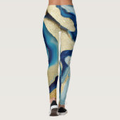 Luxe marmeren stroom leggings (Achterkant)