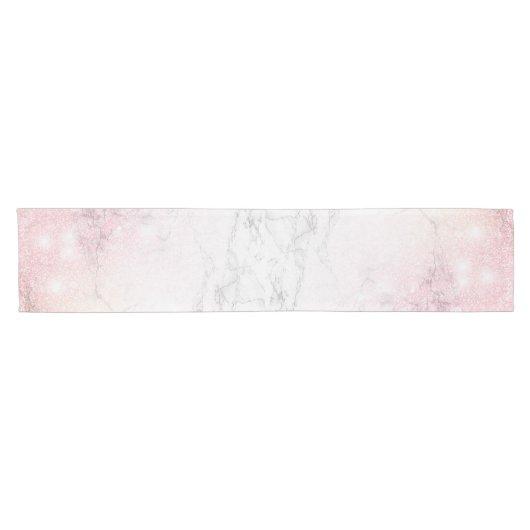 Luxe marmerontwerp korte tafelloper (Horizontaal)