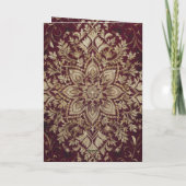 Luxe Maroon en Zilveren Hindoe Indiase bruiloft (Achterkant)