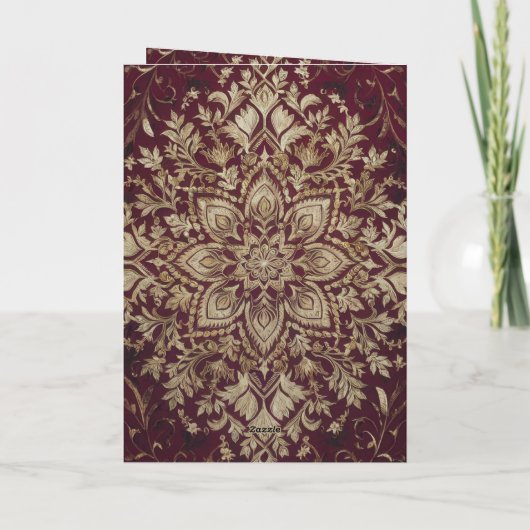 Luxe Maroon en Zilveren Hindoe Indiase bruiloft (Achterkant)