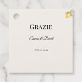 Luxe Mediterraanse Citroen Bedankjes Labels (Voorkant)