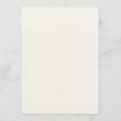Luxe mediterrane huwelijksceremonie programmakaart (Achterkant)