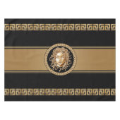 Luxe Medusa Black & Gold Tablecloth Tafelkleed (Voorkant (Horizontaal))