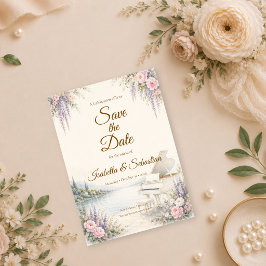 Luxe Meerzijde Piano Romantische Trouwdag Save The Date