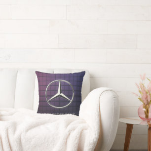 Luxe Mercedes-geïnspireerde Logo-Sierkussen Kussen
