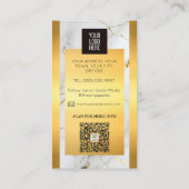 luxe merk Mable en goud finance professional Visitekaartje (Achterkant)