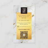 luxe merk Mable en goud finance professional Visitekaartje (Achterkant)