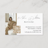Luxe merkadviseur Elegante QR-code foto Visitekaartje (Achterkant)