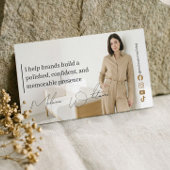 Luxe merkadviseur Elegante QR-code foto Visitekaartje