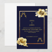 Luxe met een gouden Kaart en design (Voorkant / Achterkant)