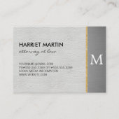 Luxe met Gold Trim / Monogram Afsprakenkaartje (Voorkant)