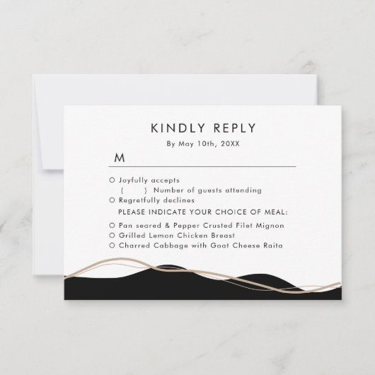 Luxe met juwelen versierde florale RSVP w maaltij (Voorkant)