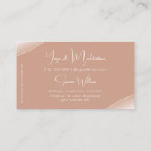 Luxe met Rozen gouden decor sprankelende juwelen Visitekaartje (Achterkant)