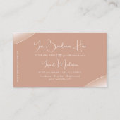 Luxe met Rozen gouden decorjuwelen en foto Visitekaartje (Achterkant)