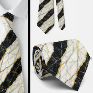 Luxe met Vertrouwen B&W + Gouden Trouw & Eveneme Stropdas