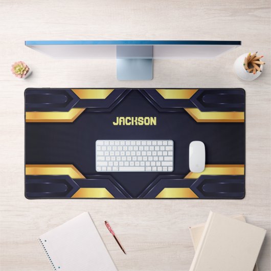 Luxe metalen achtergrond bureaumat (Kantoor 1)