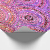 Luxe metalen Folie Glitter Pink Gold Stippen Circu Cadeaupapier (Hoek)