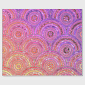 Luxe metalen Folie Glitter Pink Gold Stippen Circu Cadeaupapier (Vlak)