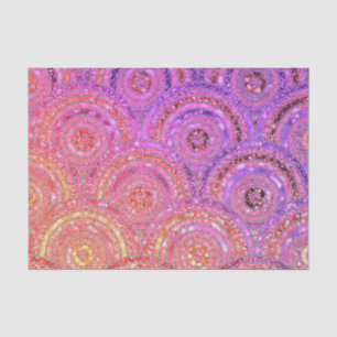 Luxe metalen Folie Glitter Pink Gold Stippen Circu Tissuepapier