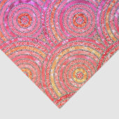 Luxe metalen Folie Glitter Pink Gold Stippen Circu Tissuepapier (Detail)