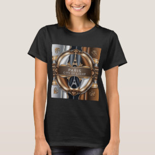 Luxe Metallic Design - Paris Eiffeltoren Art T-shirt