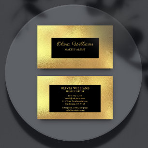 Luxe Metallic Gold Lijst & Script Visitekaartje