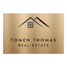 Luxe Metallic Gold Vastgoed Perfect Poster