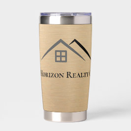 Luxe Metallic Gold Vastgoedflessen Geïsoleerde Drinkbeker