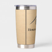 Luxe Metallic Gold Vastgoedflessen Geïsoleerde Drinkbeker (Rechts)